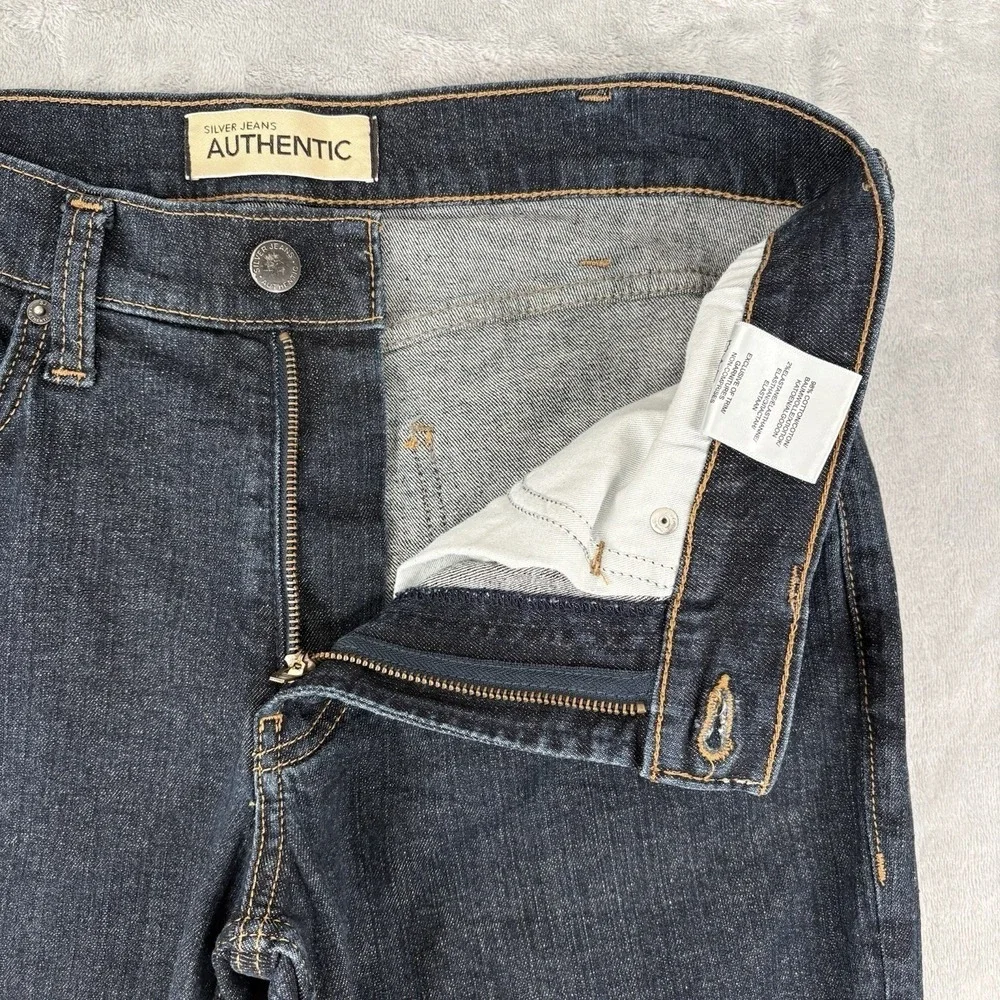 Silver Jeans Men's Sz 32x34 (Fits 33x33.5) Slim Authentic Straight‎ Leg Blue